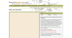 Desktop Screenshot of dallas.researchapartments.com