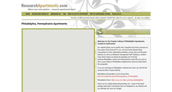 Desktop Screenshot of philadelphia.researchapartments.com
